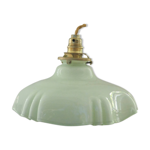 Suspension en verre vert