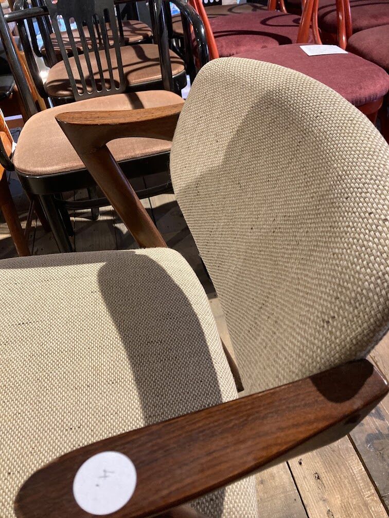 Model 42 teak dining chairs by Kai Kristiansen for Schou Andersen