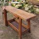 Wooden carpenter's workbench