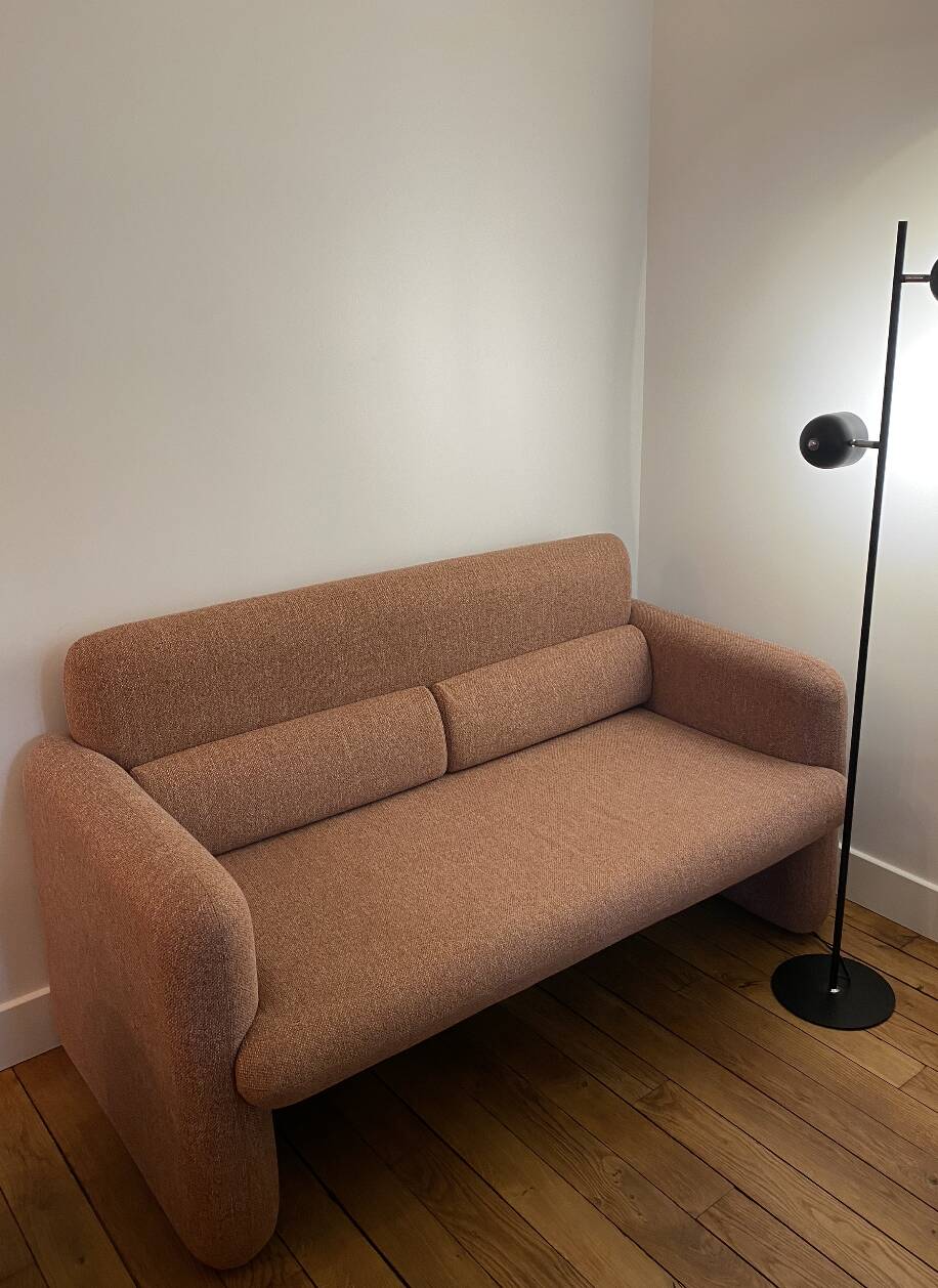 Canapé L 140 cm rouge corail, HK Living