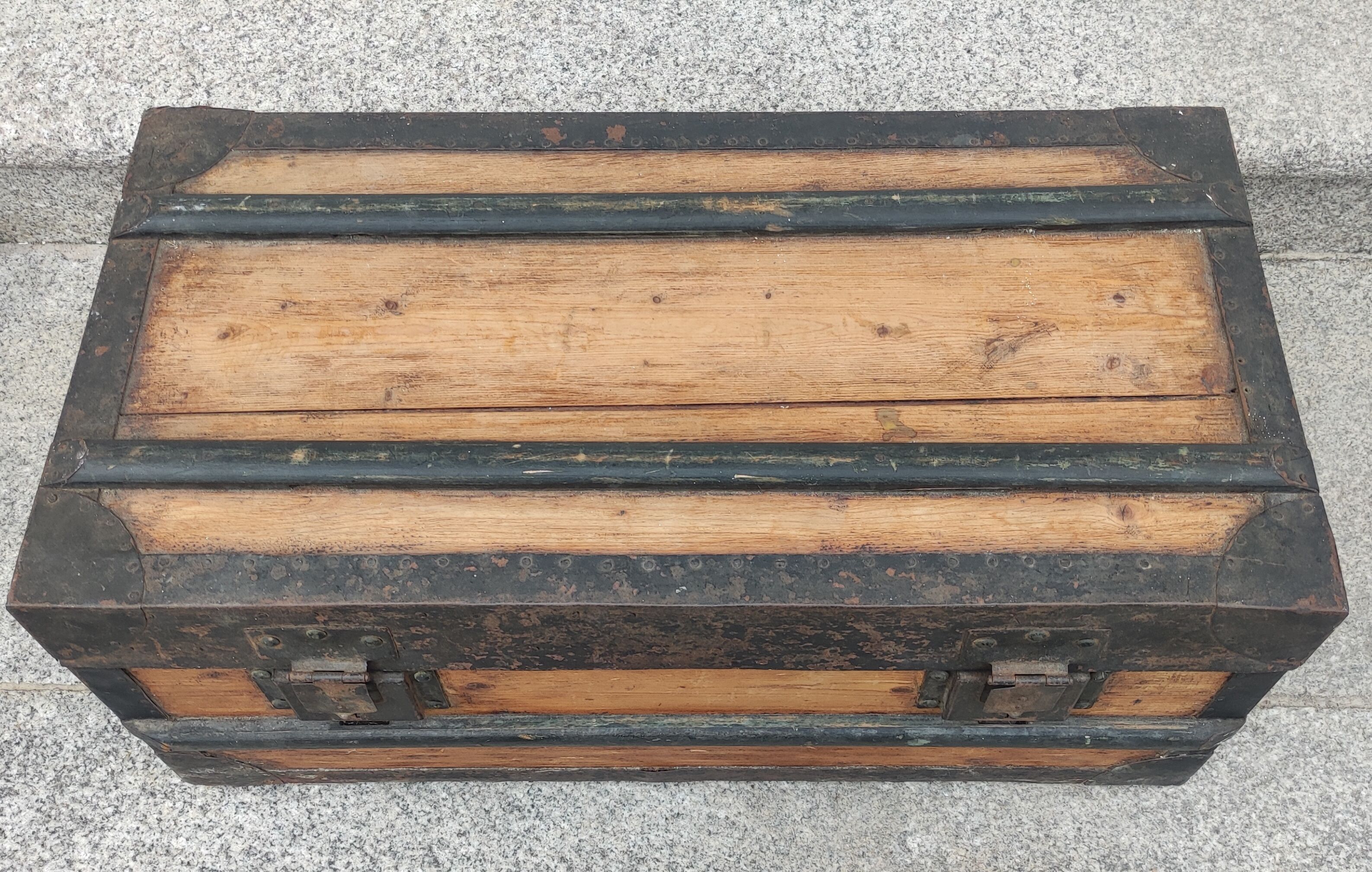 Old wooden trunk, storage chest