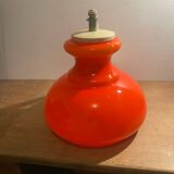 Vintage orange opaline pendant light