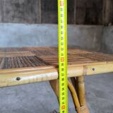 Vintage rattan coffee table