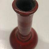 Red ceramic bud vase