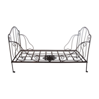 Lit banquette en fer XIXe