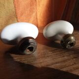 Porcelain door knob handles