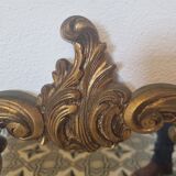 Baroque mirror Louis XV gilded wood (83 x 45cm)