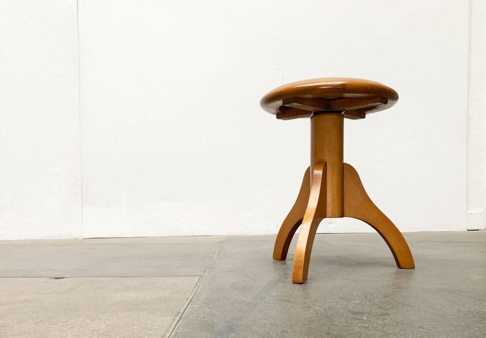 Mid-Century Industrial Tripod Swivel Stool, 1960s
