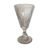 Absinthe glass 19th with flat ribs