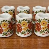 Set of ten 1950s design candle holders.