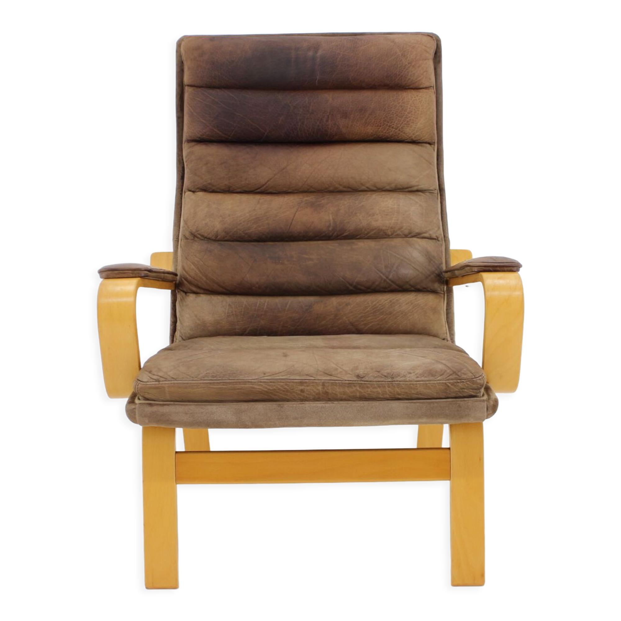 1970s Yngve Ekström "Contino" Leather Armachair,Sweden