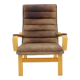 1970s Yngve Ekström "Contino" Leather Armachair,Sweden