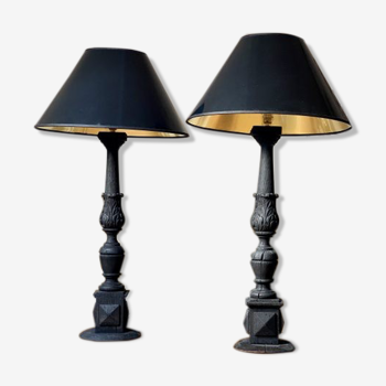 Duo de lampes balustres