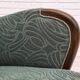 1960s, Danish armchair, green furniture velour, beech wood.