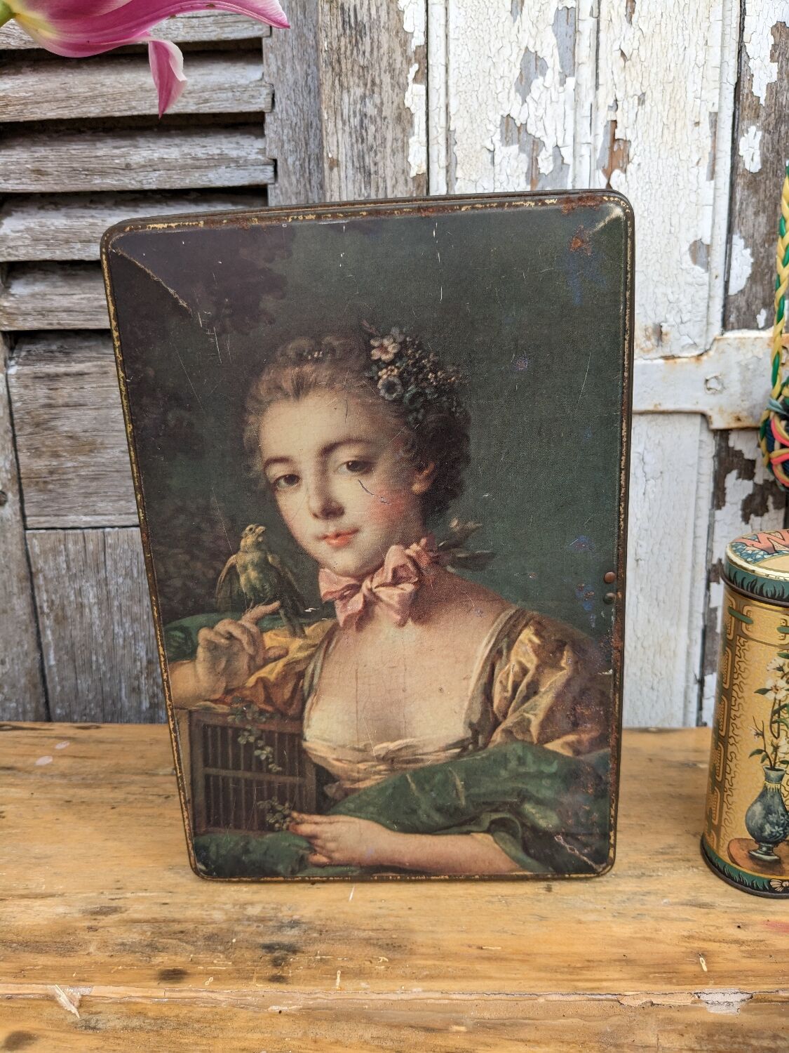Vintage metal boxes
