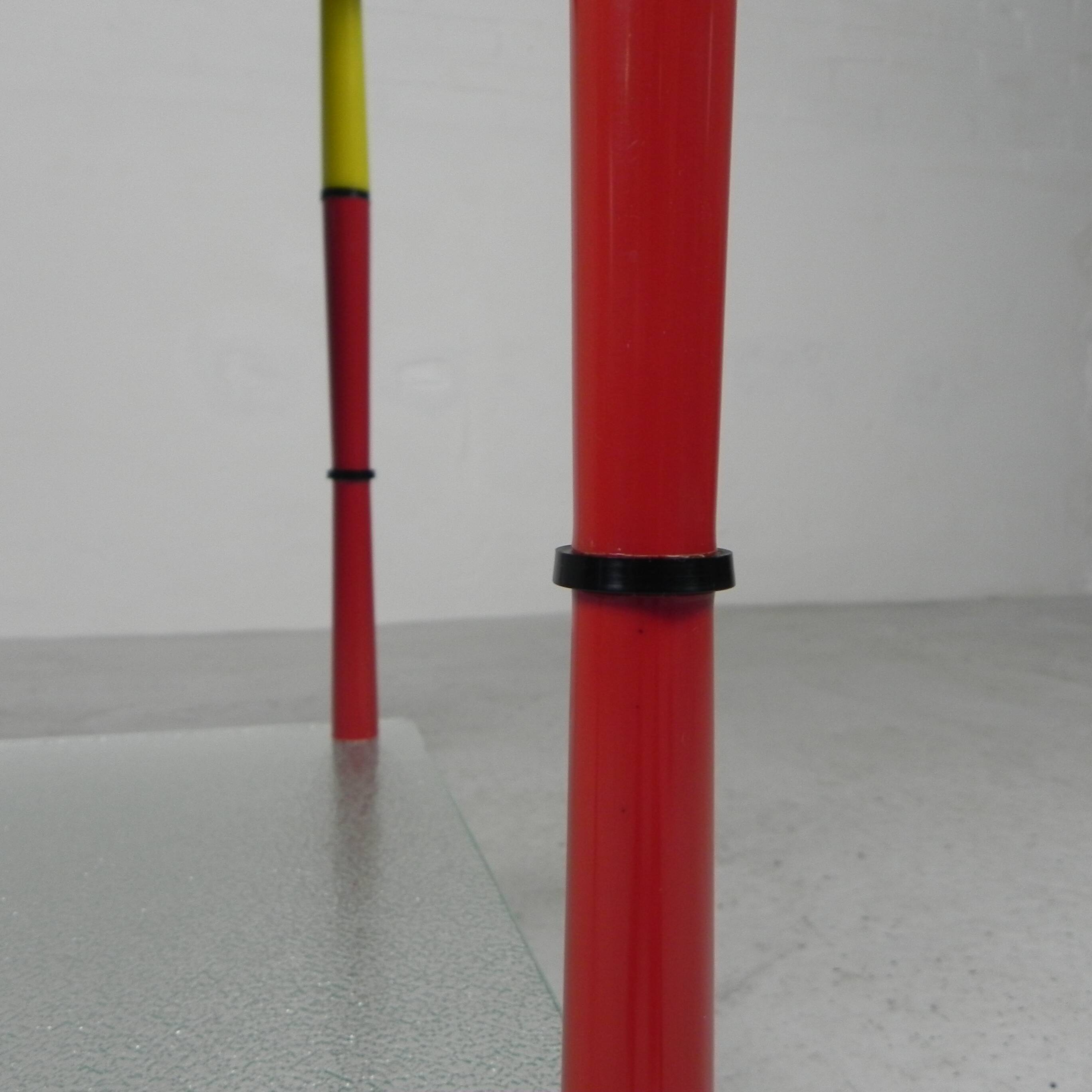 Arlecchino table with 2 glass plates, 1950s