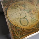 Table basse mappemonde vintage