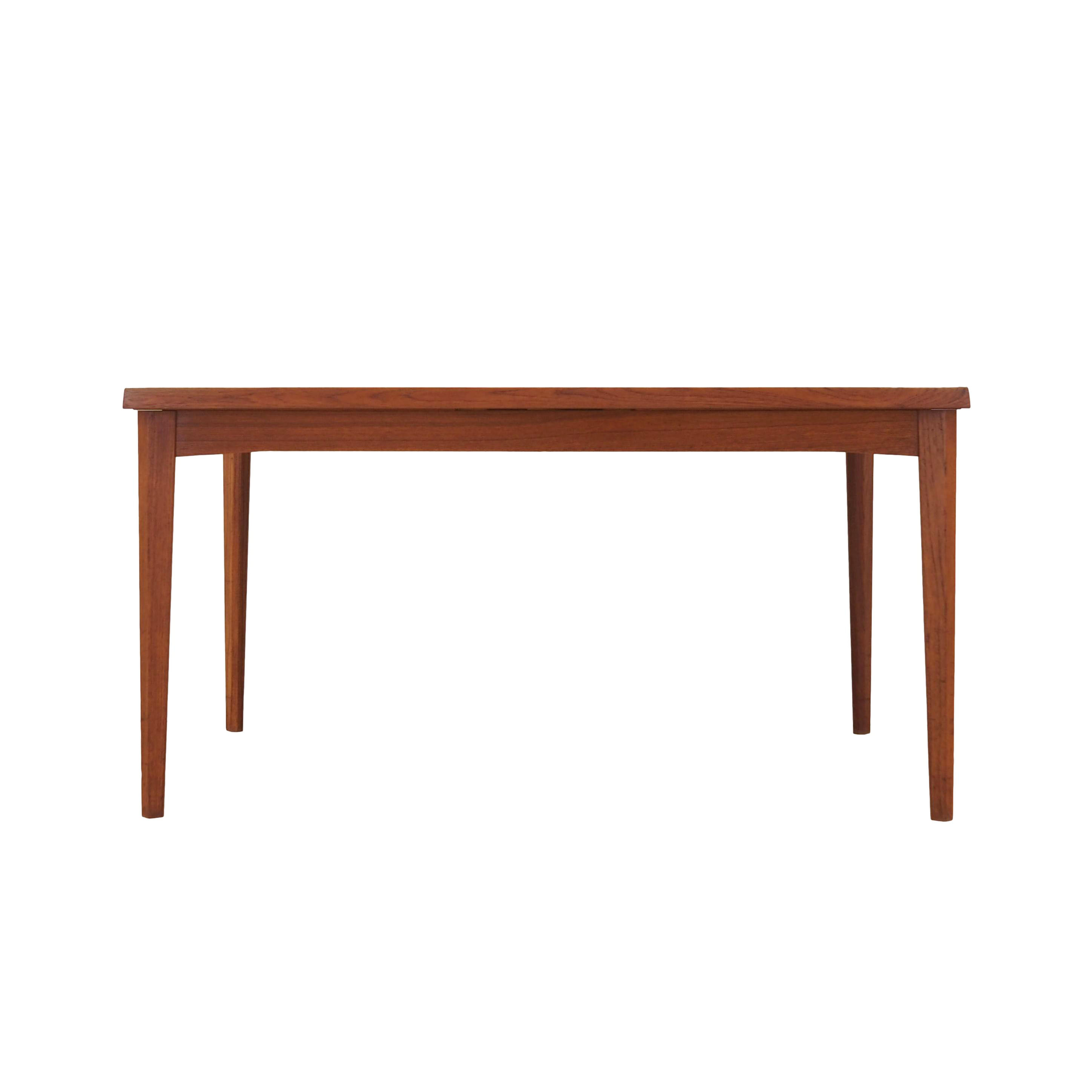 Table en teck, design danois, années 60, fabriquée au Danemark