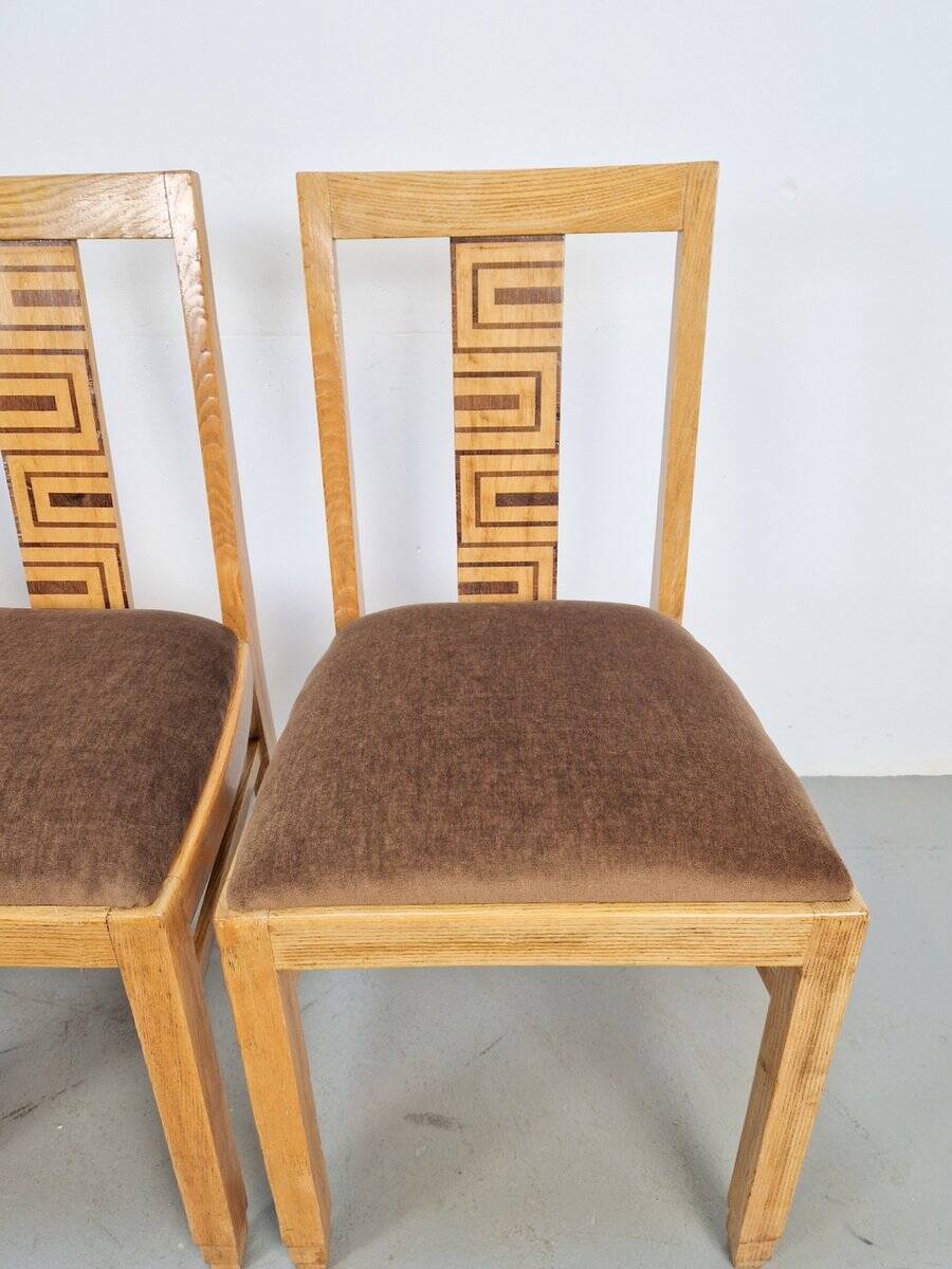 Arts and Crafts Dining Chairs, 1930s, Set of 4