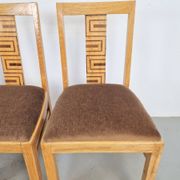 Chaises de salle à manger Arts et Métiers, années 1930, ensemble de 4