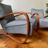 Pair of armchairs H269 by Halabala
