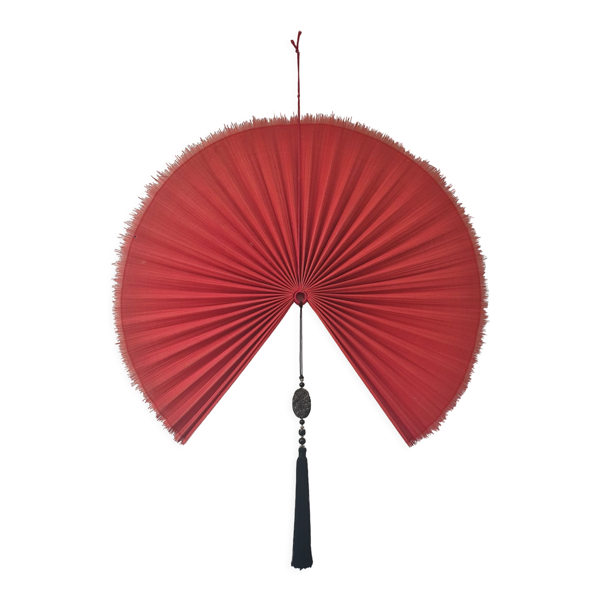 Chinese fan with decorative tassel