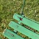 Set of 4 folding garden chairs - vintage green