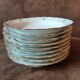 Set of 9 S&M fine porcelain soup plates