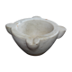 Carrara marble mortar of eighteenth period 37 x 18 cm