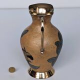 Pitcher, Hand painted brass jug