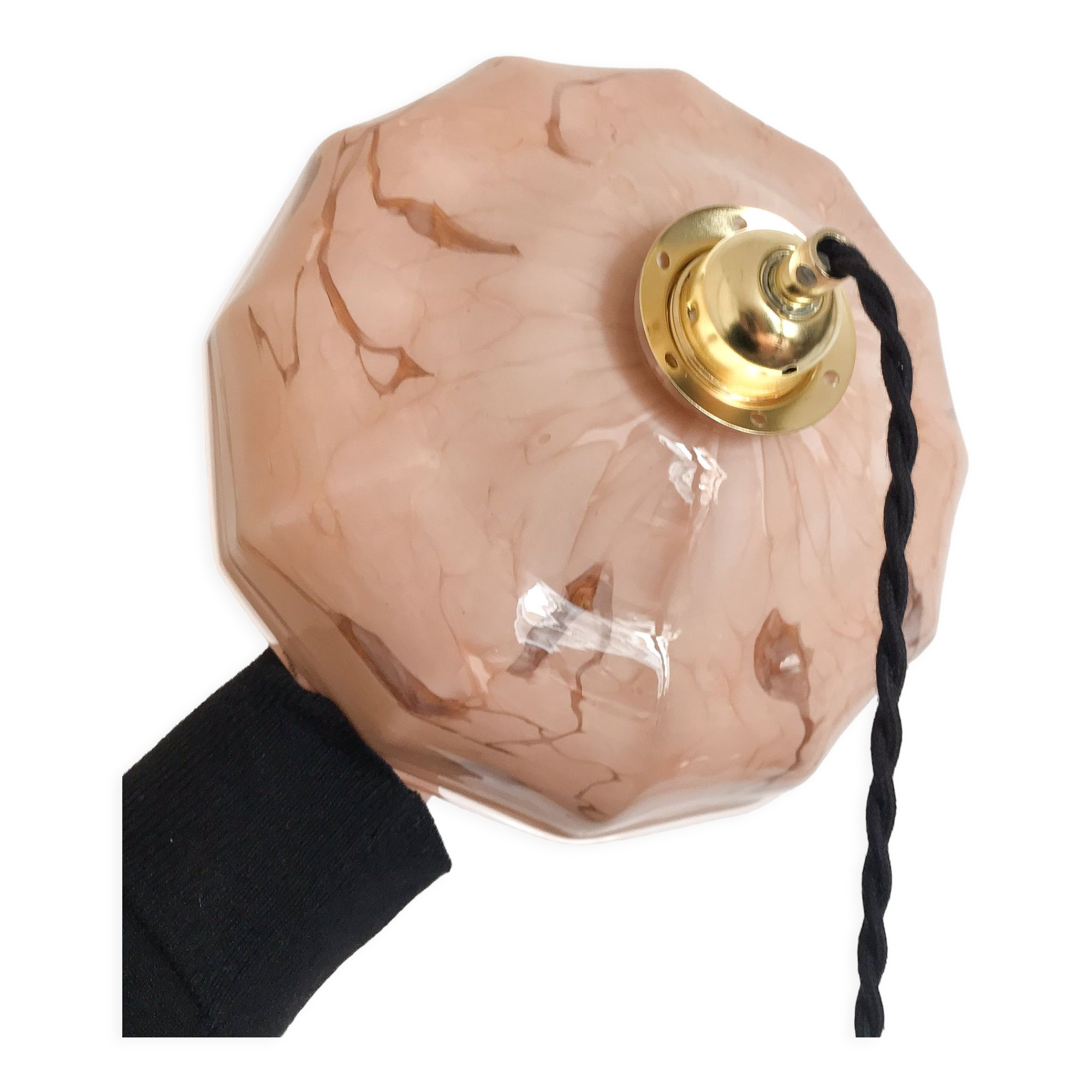 Marbled opaline suspension