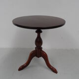 Antique mahogany round side table