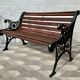 Vintage Victorian Garden Bench Cast Iron Wood #D43