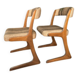 Pair of vintage Baumann Kangaroo chairs