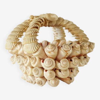 70s Shell Decorative Basket.