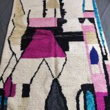 Berber rug in natural wool 2.5 x 1.5 m