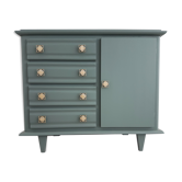 Commode art déco vert de gris