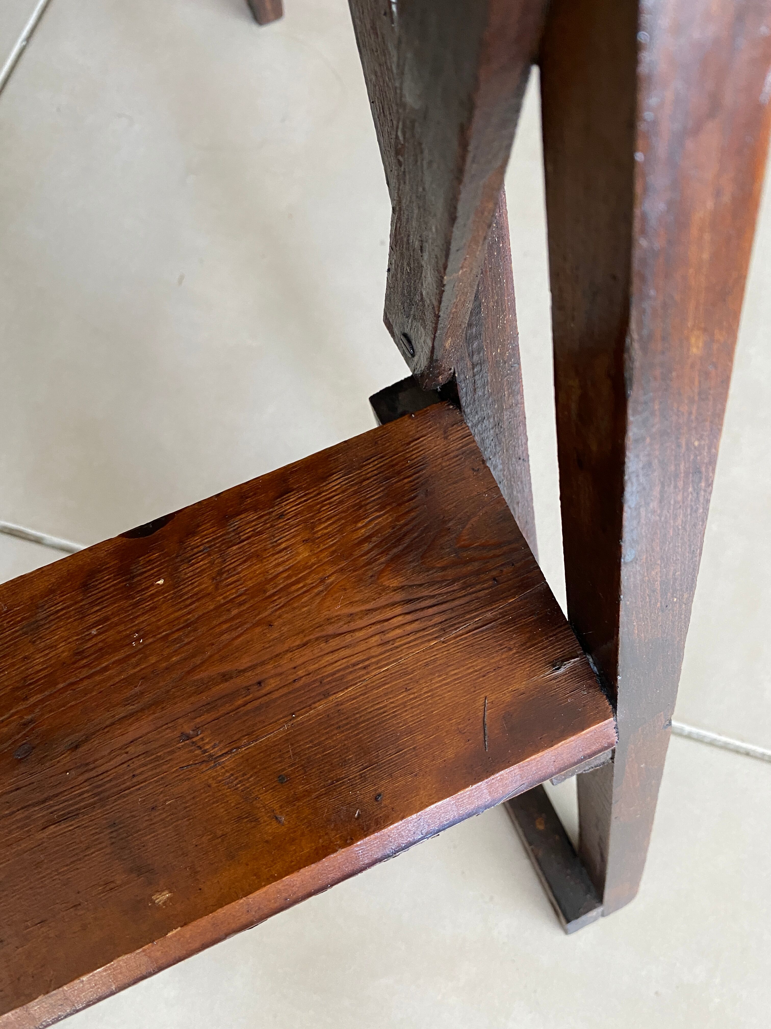 Escabeau bois vintage
