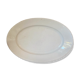 Large oval white earthenware dish