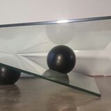 Roche Bobois glass coffee table