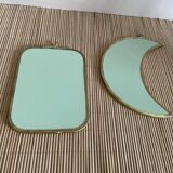 Duo of moon and rectangle mirrors