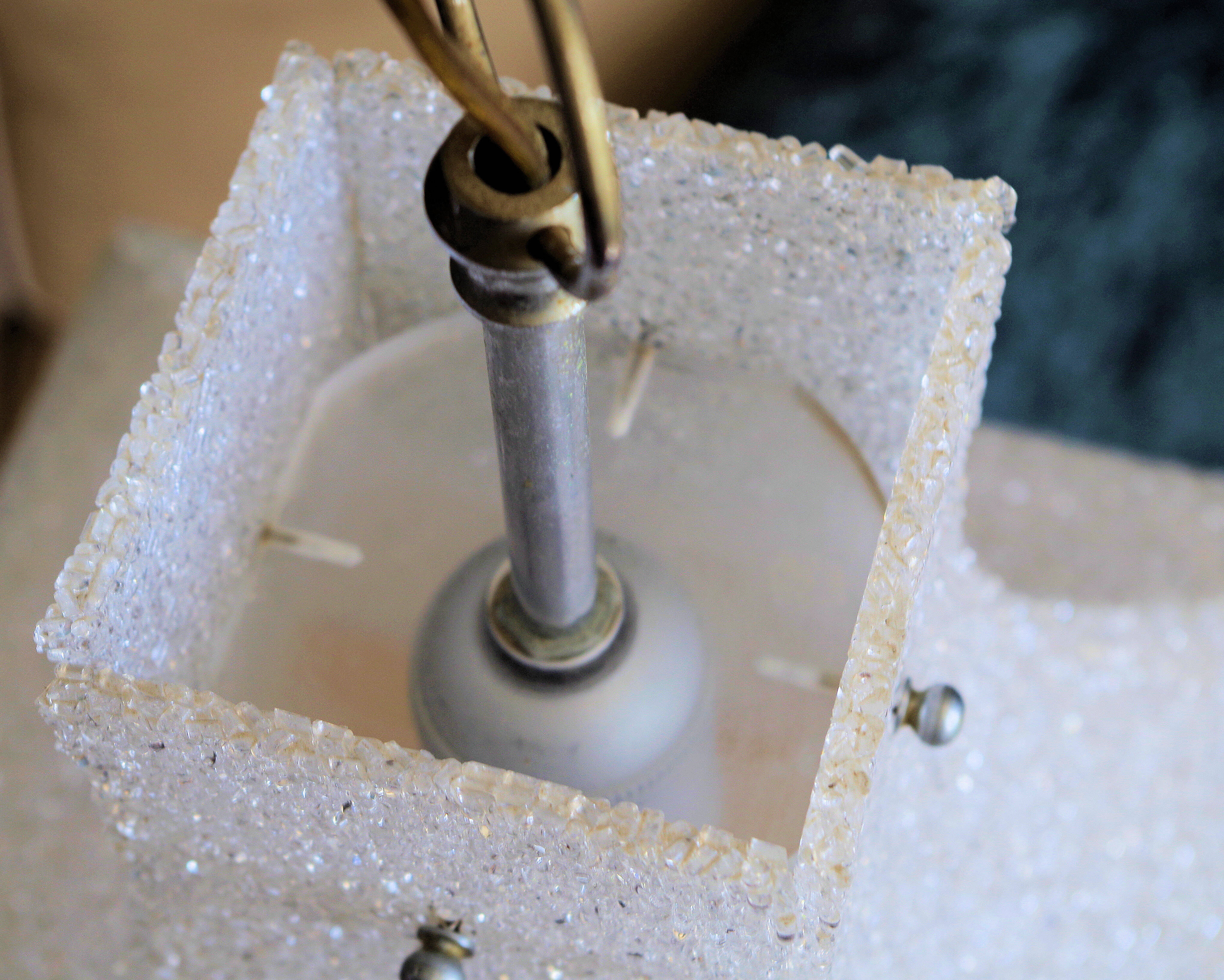 Pendant lamp vintage in resin