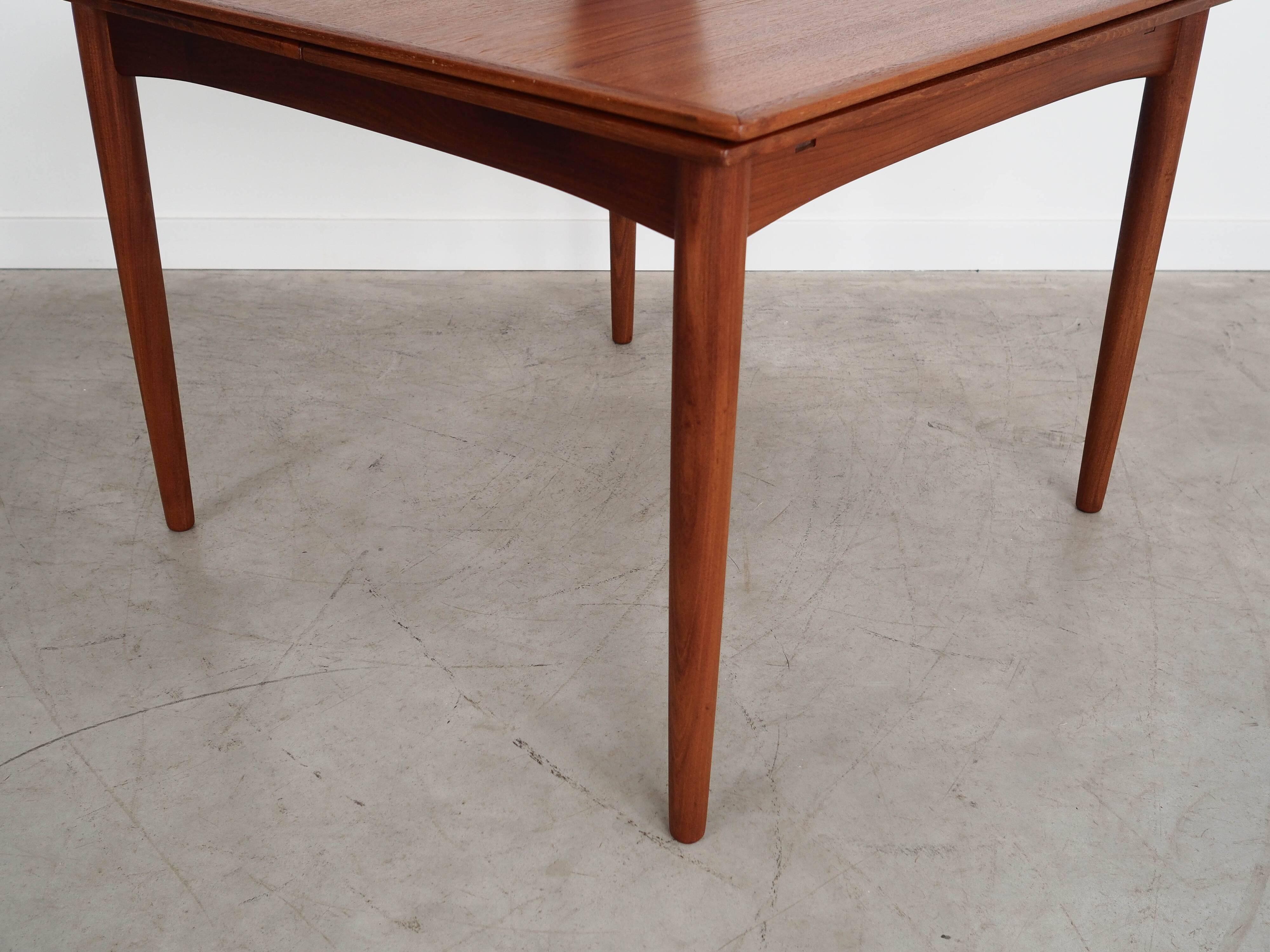 Teak table, Danish design, 1970s, production: Denmark