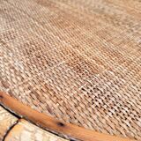 Rattan coffee table / end table, circa 1950