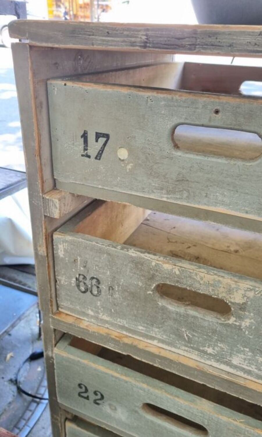 Craft cabinet with drawers