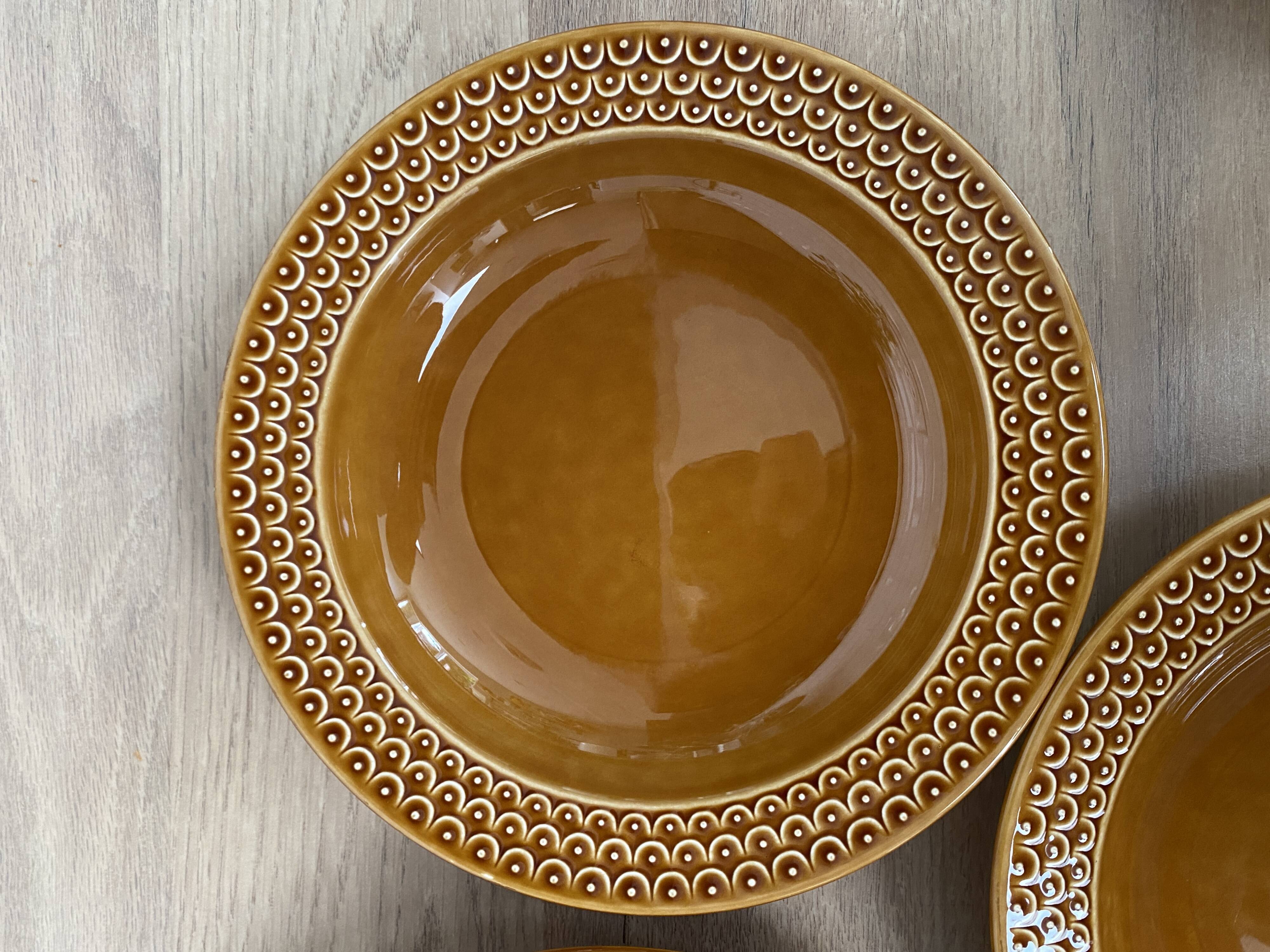 Set of 12 Pagnossin earthenware plates