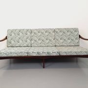 Scandinavian 3-seater sofa bench by Arne Wahl Iversen for Komfort in teak
