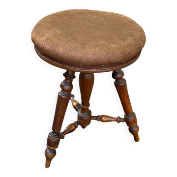 Napoleon III Adjustable Round Piano Stool
