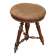 Tabouret de piano rond réglable Napoléon III