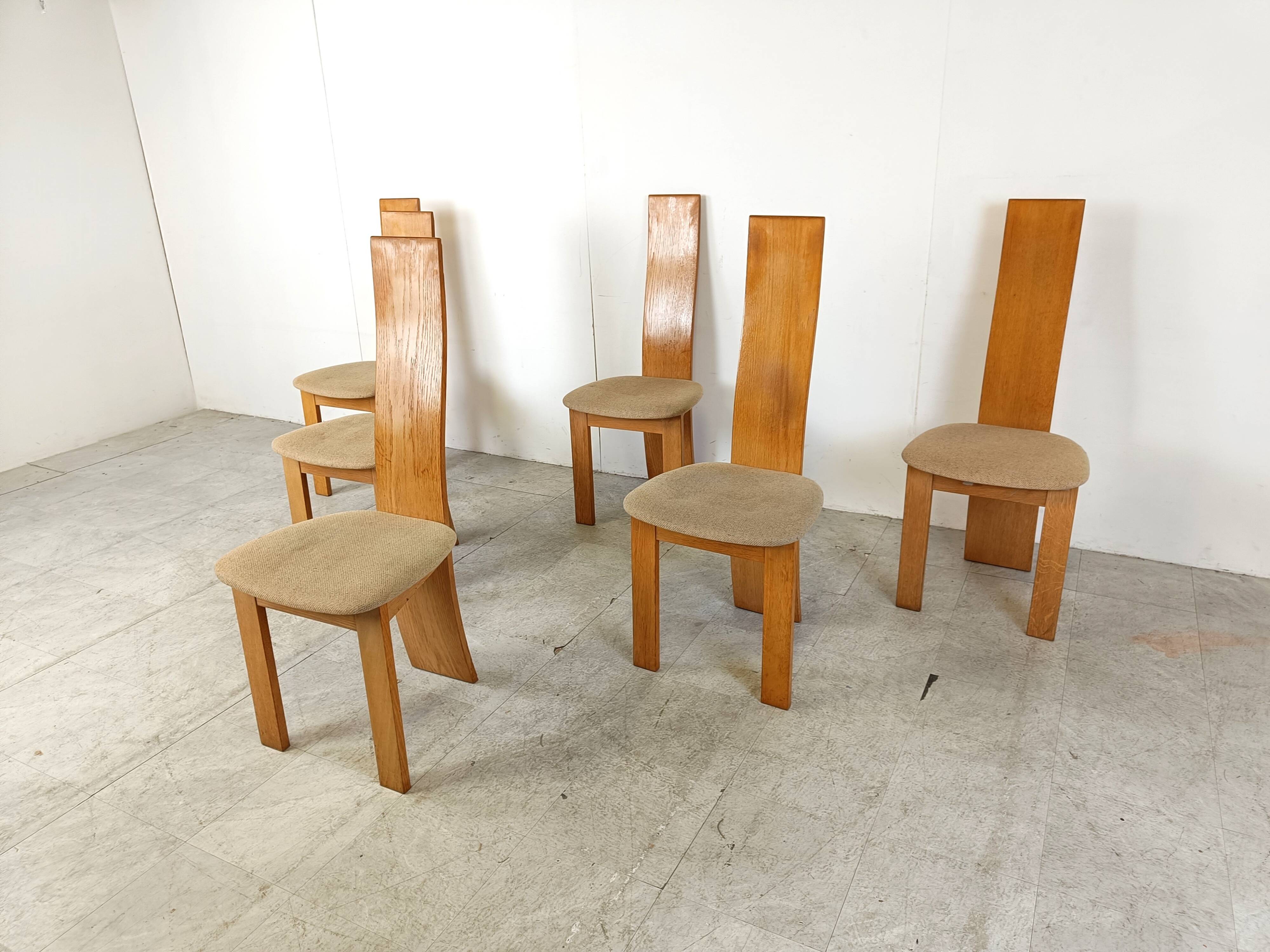 Set of 6 dining chairs by Rob & Dries van den Berghe, 1980s